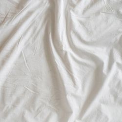 Clean bed sheets.