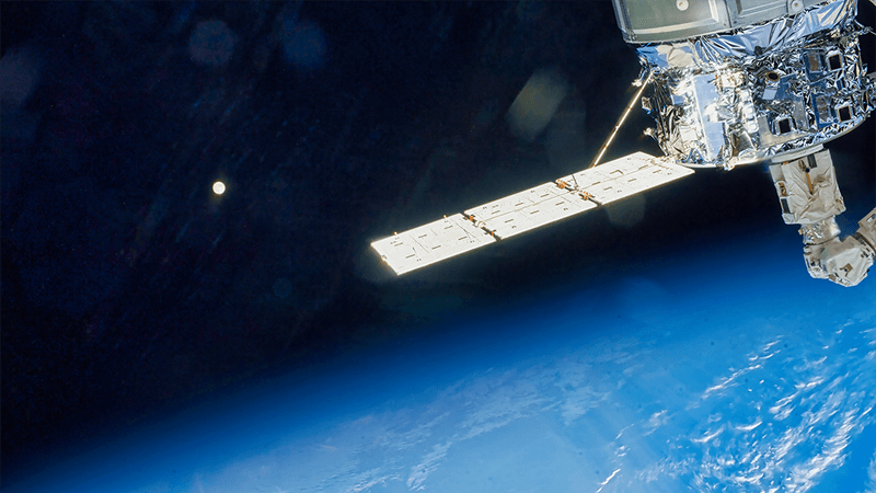 Satellite in space.